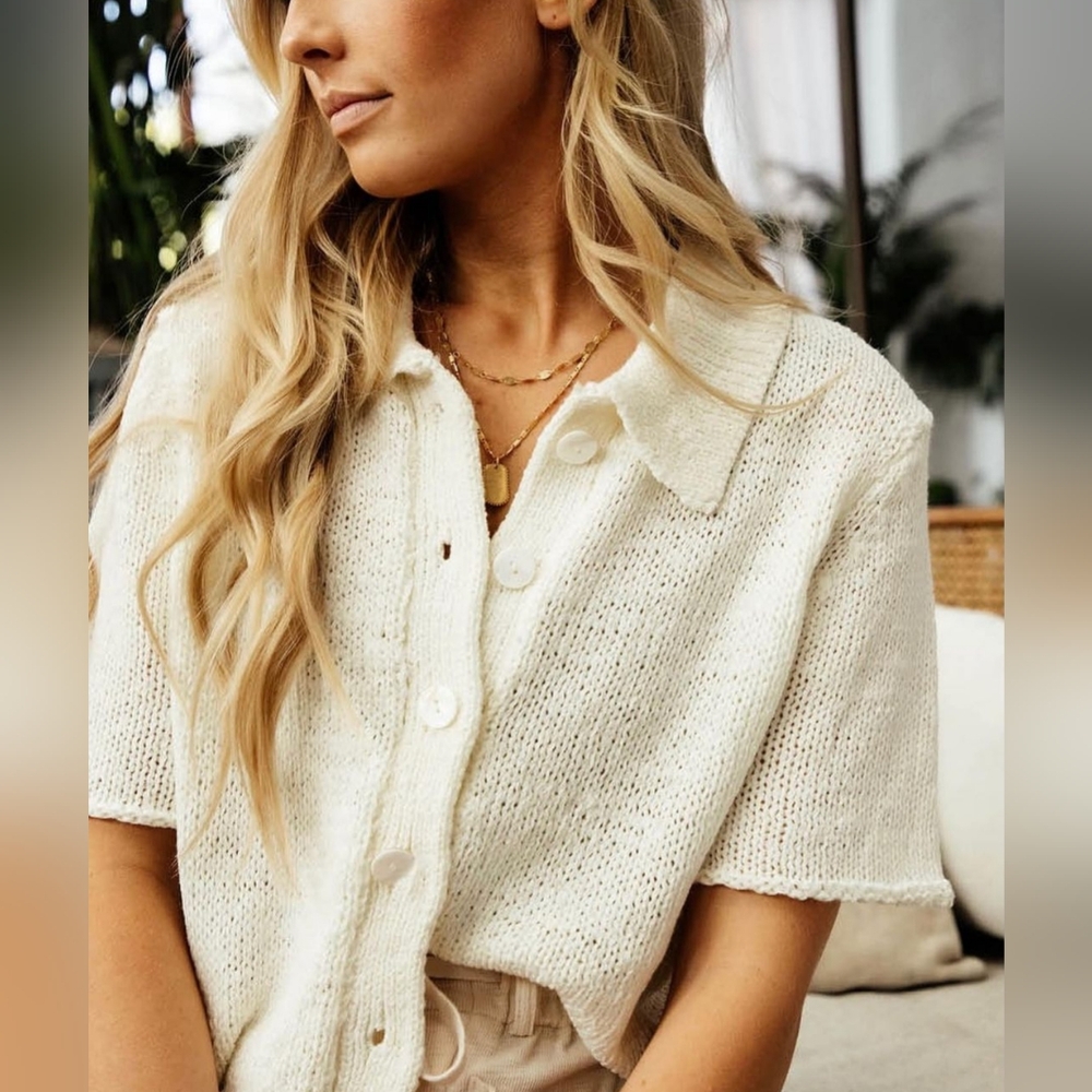 BOHME BUTTON UP TOP